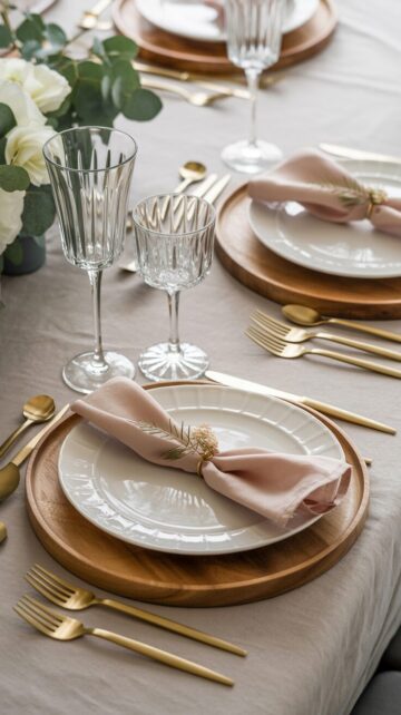 Elegant dinner table options