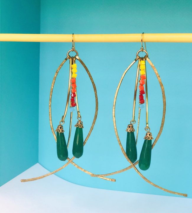 Jade Dangle Earrings