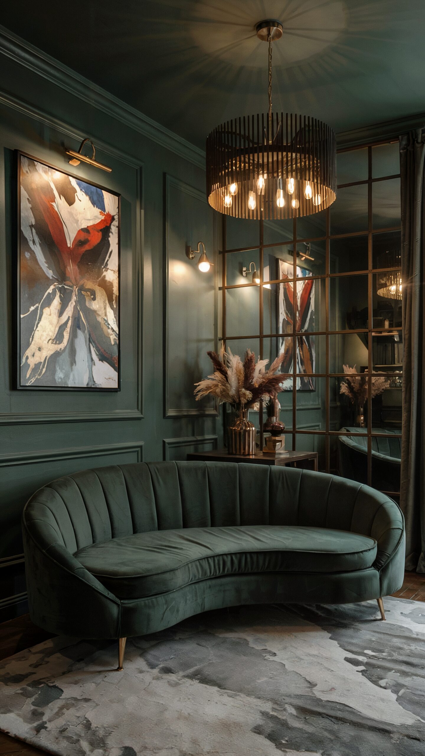 Bold Moody Living Room
