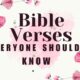 Bible Verses Everyone Should Know