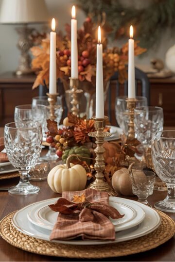 Vintage Thanksgiving Table Decor