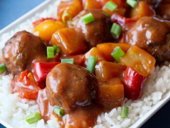 Slow Cooker Pineapple Brown Sugar Meatballs